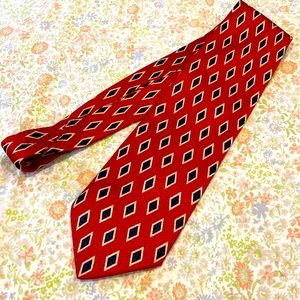 TED LAPIDUS Vintage Silk Diamond Tie